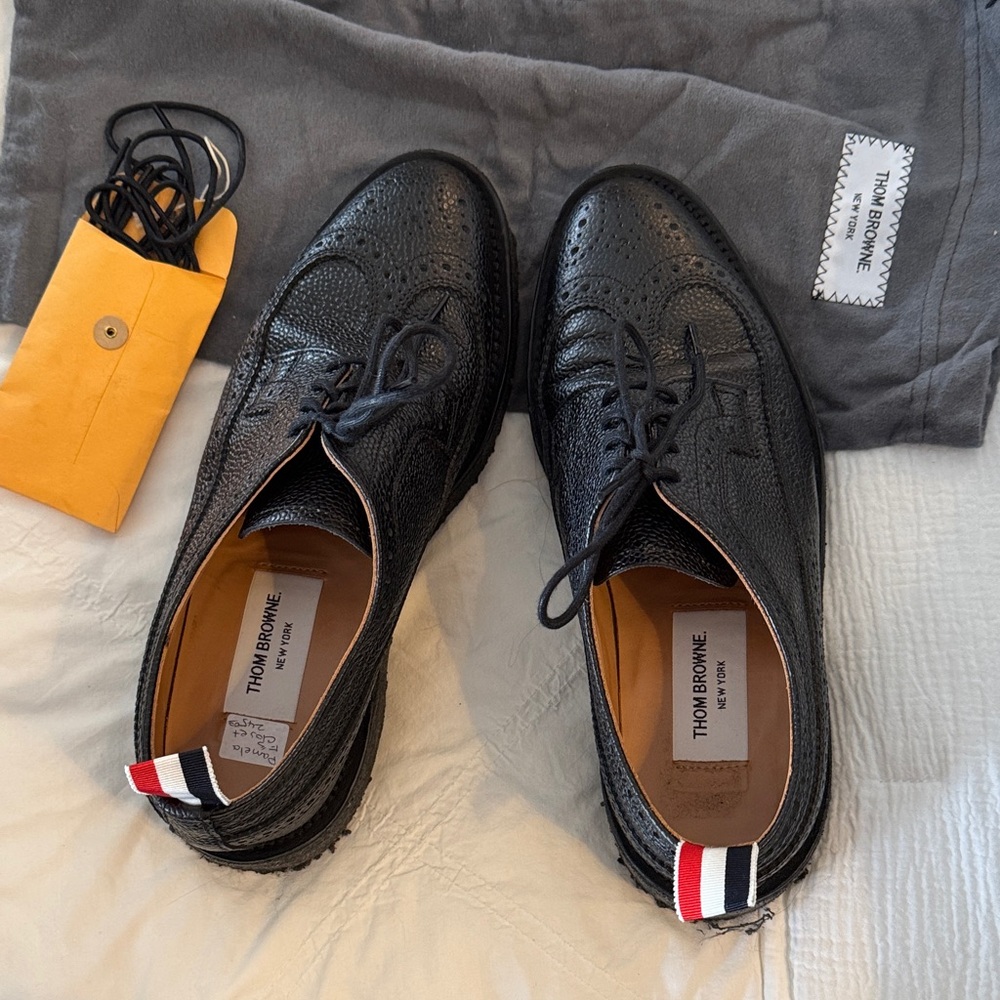 Thom Browne Black Leather woman’s Shoes